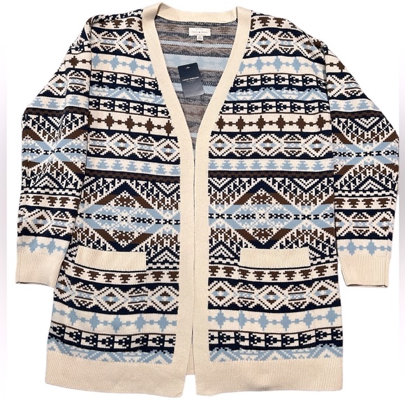 Lucky Brand Sweaters - LUCKY BRAND OPEN FRONT SOUTHWESTERN AZTEC BOHO CARDIGAN SWEATER SIZE SMALL NWT